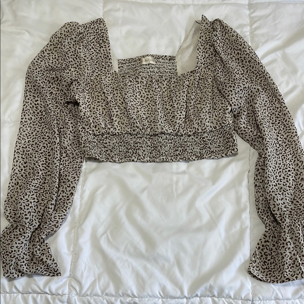 Leopard Print Women's Top